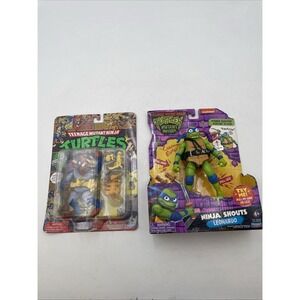 TMNT Mutant Ninja Turtle Lot Of 2 New Wingnut Screwloose&Leonardo Mutant Mayhem